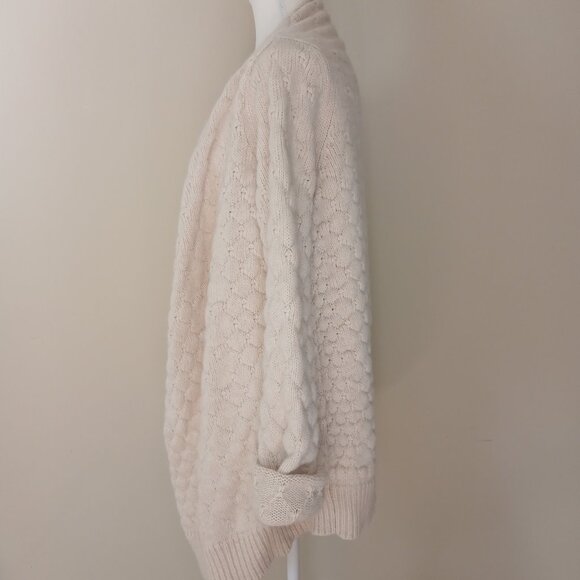 Zadig & Voltaire Daphnee Alpaca Lambswool Blend Open Cardigan Sweater Size S - Picture 4 of 8